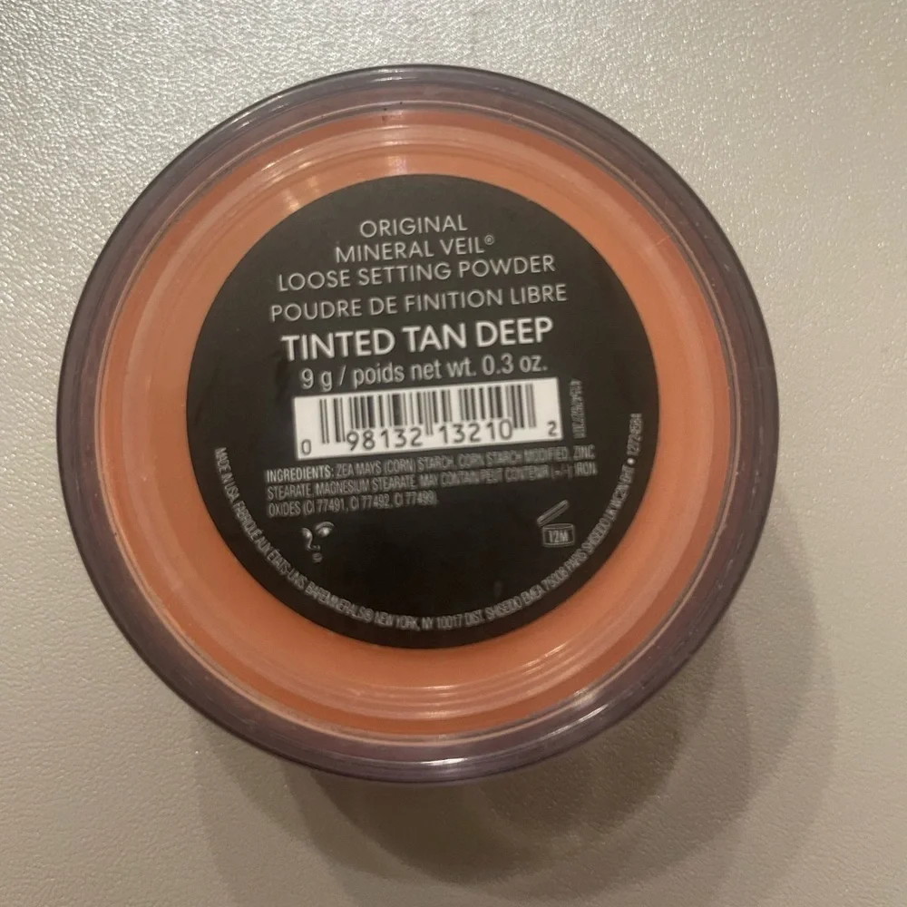 Bare Minerals Original Mineral Veil - Loose Setting  Powder-Tinted Tan Deep .3oz